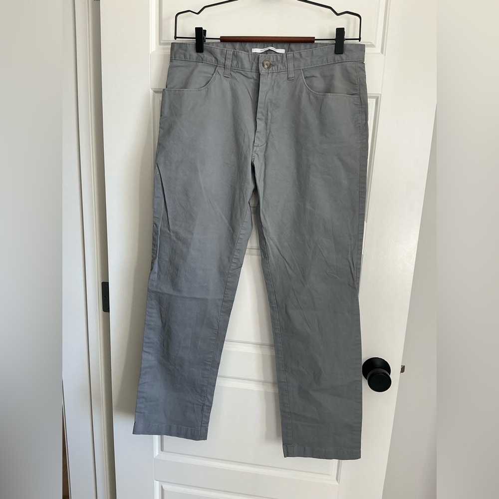 Calvin Klein Light Gray Cotton Pants